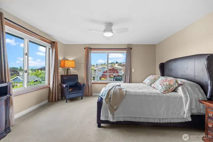 Expansive primary suite with large closet