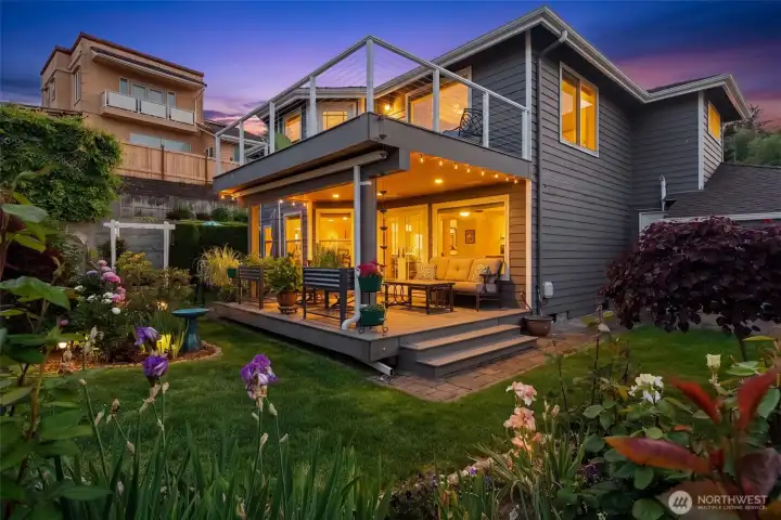 garden oasis and views