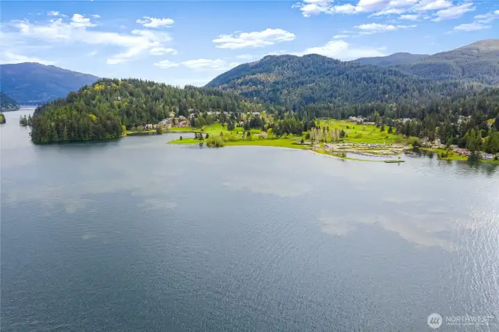 The Sudden Valley community is situated on the southern end of Lake Whatcom. The Sudden Valley community is situated on the southern end of Lake Whatcom.