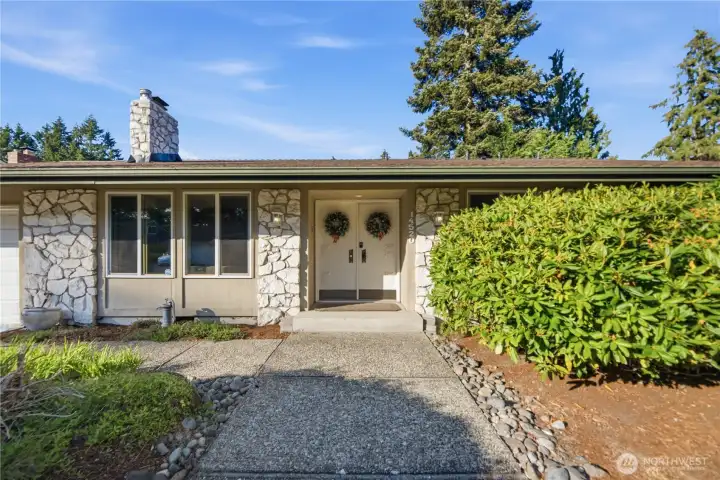 A front entrance that instantly feels like home.