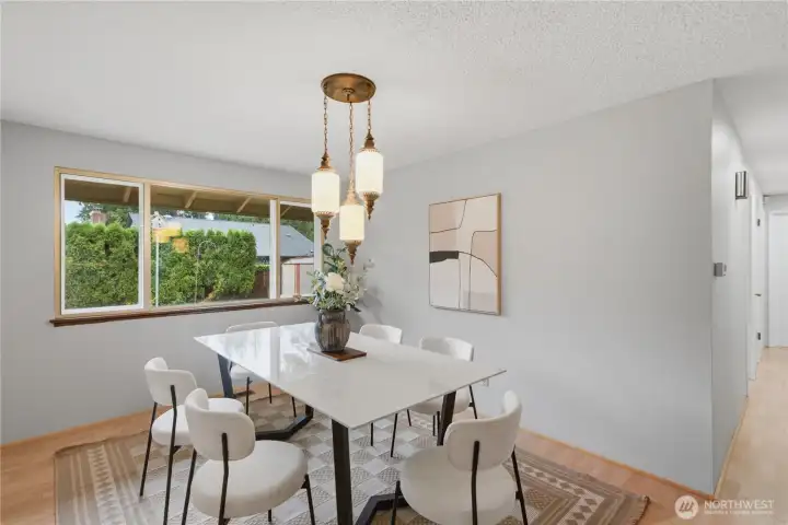 A welcoming space to gather around the table.