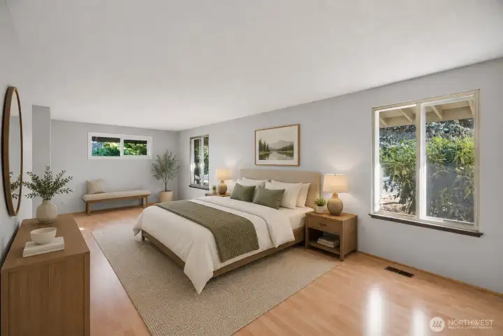 Virtually Staged. Spacious comfort awaits in the primary suite.
