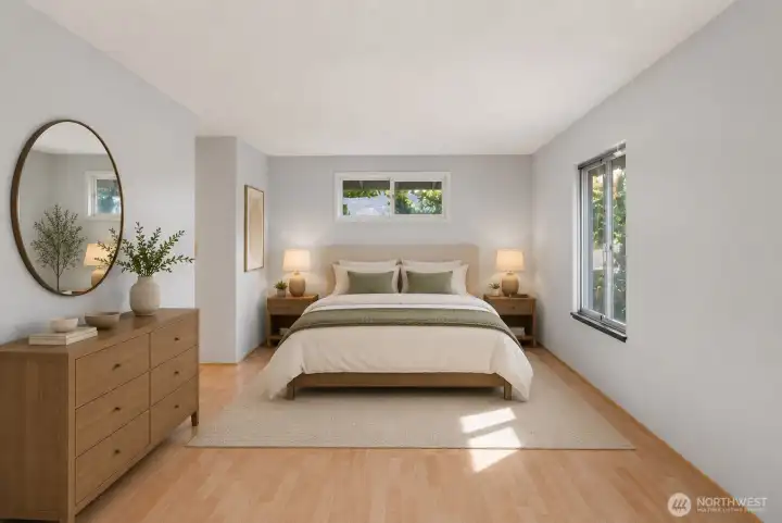 Virtually Staged. Comfort and privacy come together beautifully.