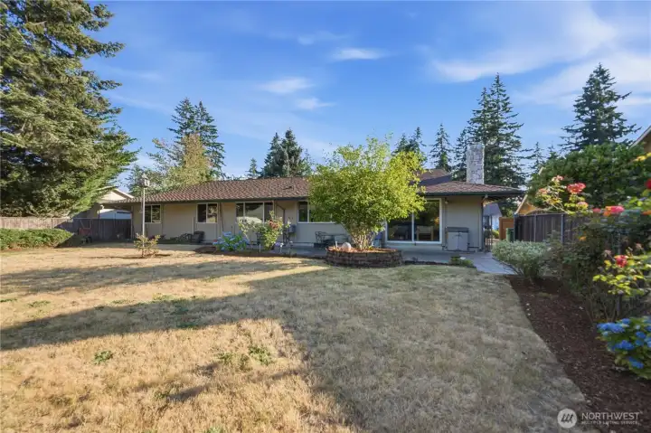 Fully fenced for privacy and peace of mind.