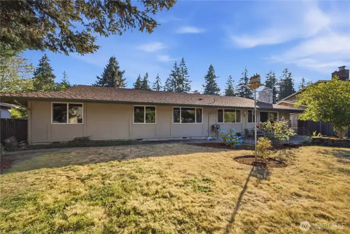 Plenty of room to garden, play, or entertain.