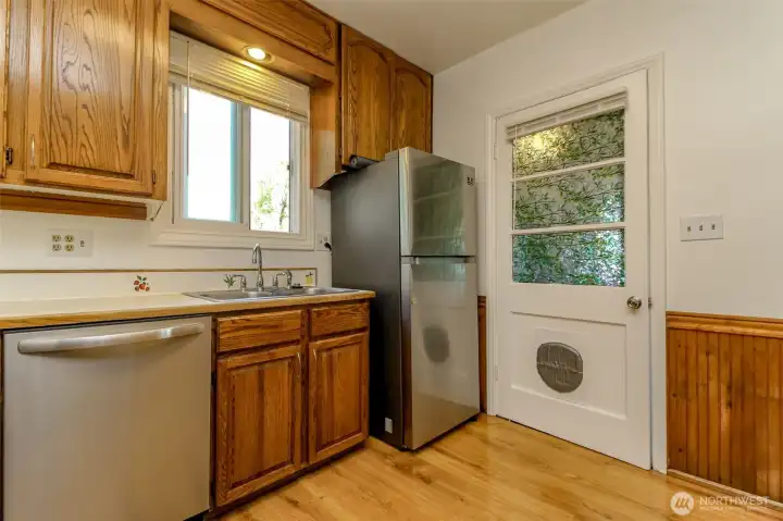 kitchen back door to stairs to backyard kitchen back door to stairs to backyard