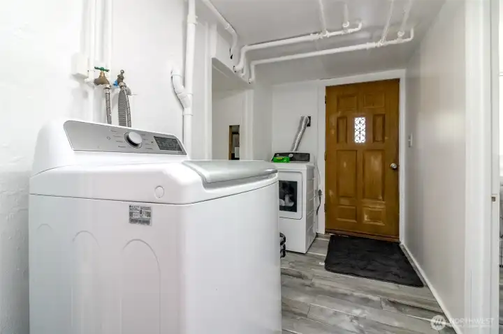 Laundry in basement Laundry in basement