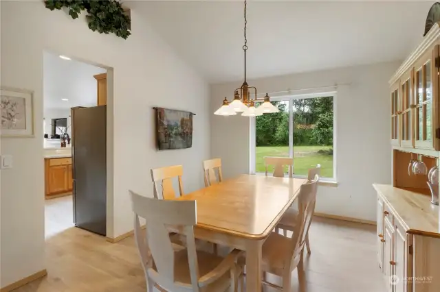 Spacious formal dining room is located just off the kitchen