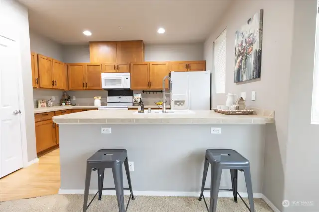 Open concept kitchen