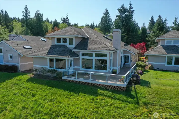 Rear view of home