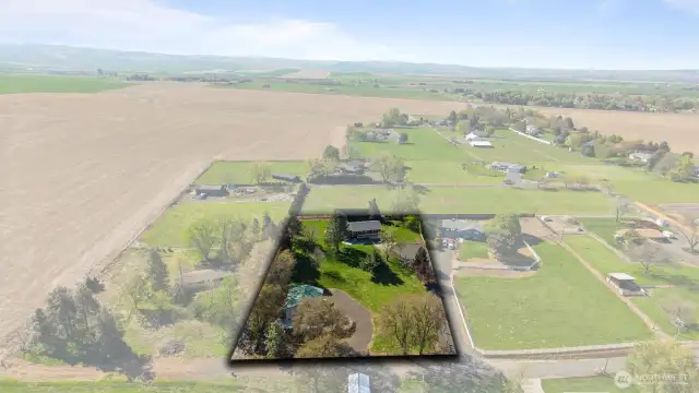 Nothing obstructs the Blue Mountain views to the southeast! (The property to the southeast is currently not buildable due to lack of legal ingress/egress. Buyer to confirm.)