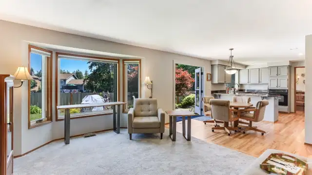 You will love how open this floor plan is and the park-like views of the yard from the back windows.