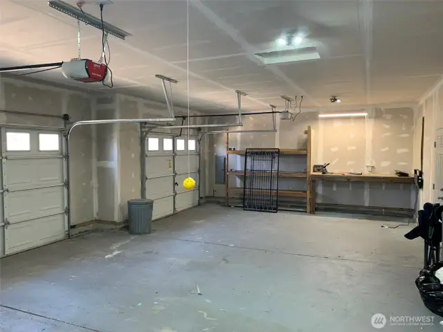 Large 3-car garage