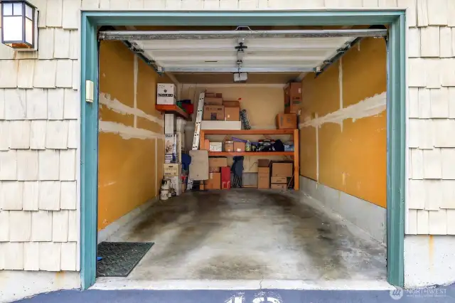Only half of the units int he complex have a garage. This one is yours, and yes an SUV fits in this space.