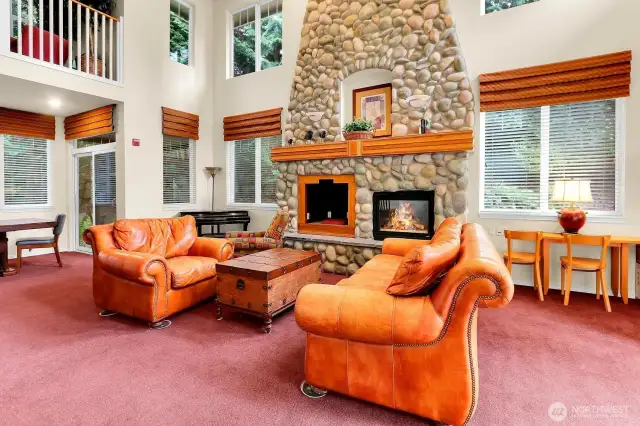 Club house with a kitchen, and two work out rooms.