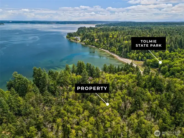 Access to Tolmie State Park trails and beach is just out your future back door!