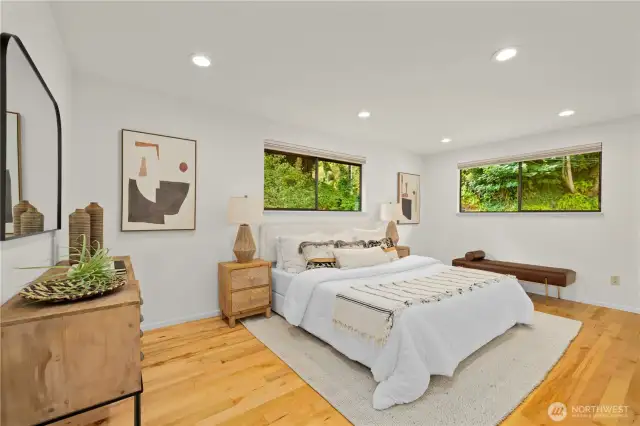 Large main level primary bedroom.