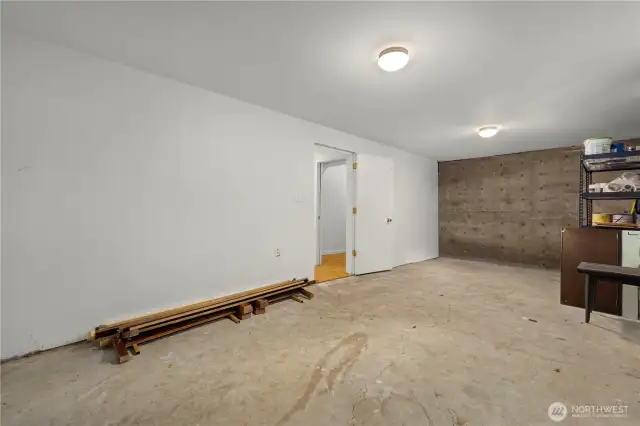 Large storage room on the lower level. Convert to more finished living space?