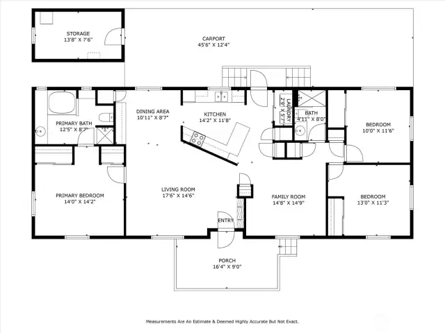 Spacious, flowing floor plan.