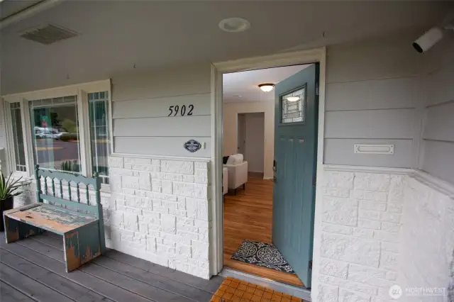 Step inside - you'll find freshly refinished original hardwood floors flow from entry through most of the home, coved ceilings; entire home has been lovingly refreshed with attention to original character in mind.