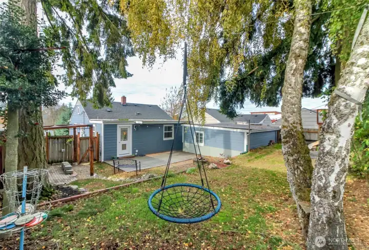 Backyard is ready for any acitivity!