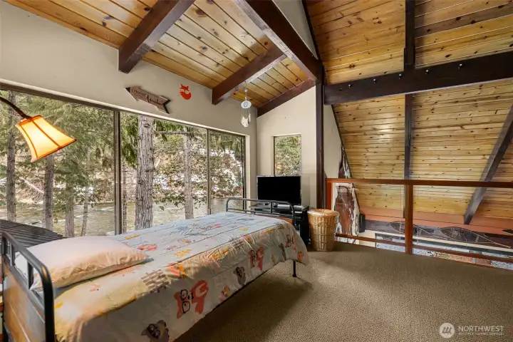 Loft with River Views ~ multi-purpose, could be used