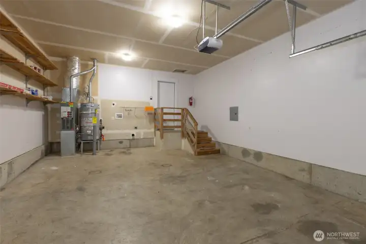 Garage with W/D hookups - A