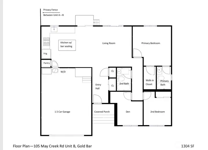 Unit B Floor Plan