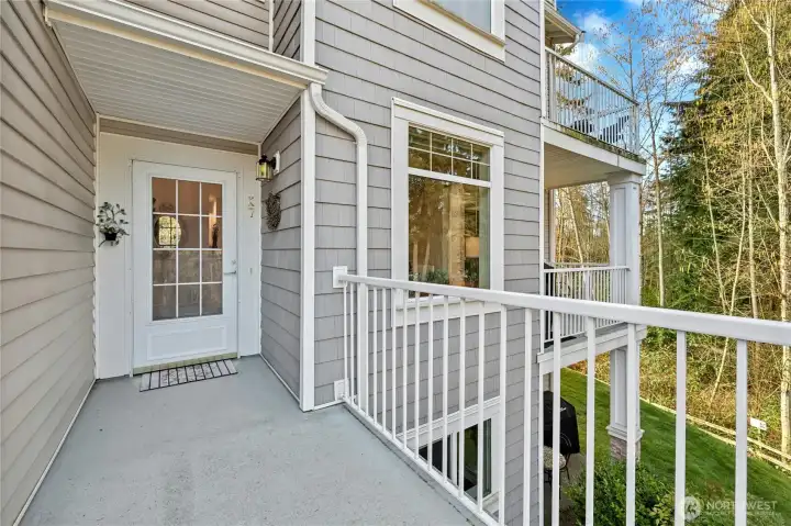 Private entry with level access—no stairs for easy everyday living