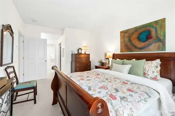 Spacious primary suite designed for comfort and relaxation