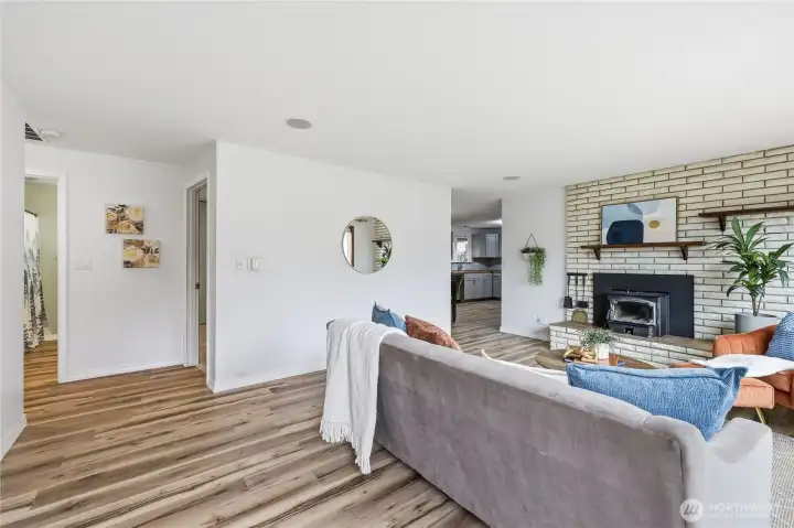 Thoughtfully designed rambler floor plan with an inviting flow that connects living spaces seamlessly.