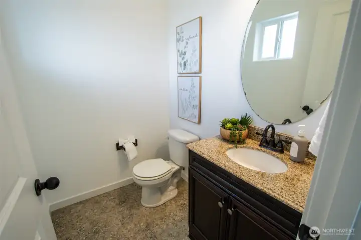 2nd level half-bathroom