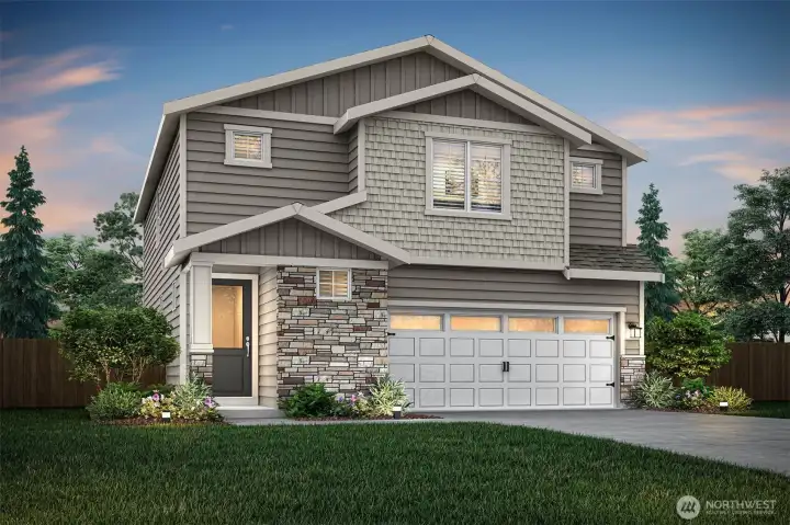 Example of the Hawthorn floorplan to be located at 6180 NW Bruggman Loop Example of the Hawthorn floorplan to be located at 6180 NW Bruggman Loop