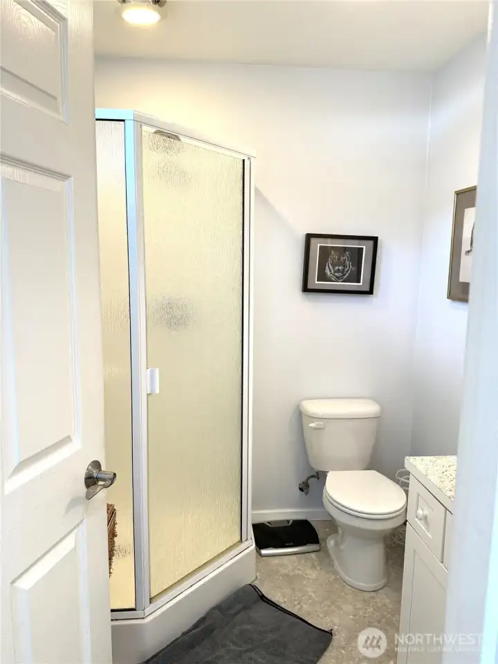 3/4 bath in Primary.