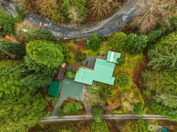 Aerial photo of the entire property.