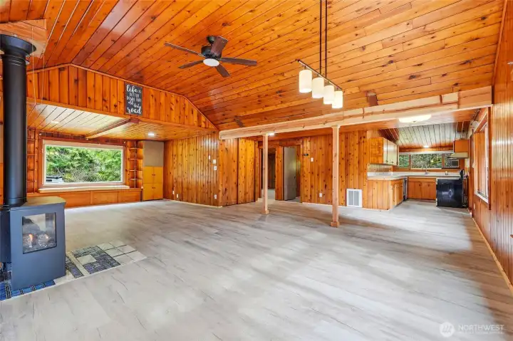 Open concept living.