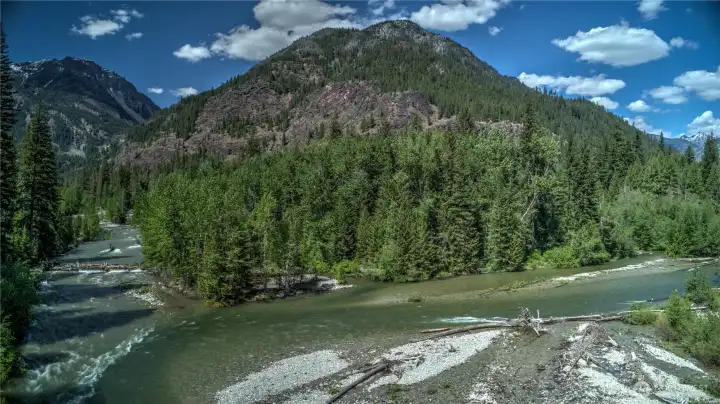 Lost River runs year round and is just steps away from the Methow River. Confluence!