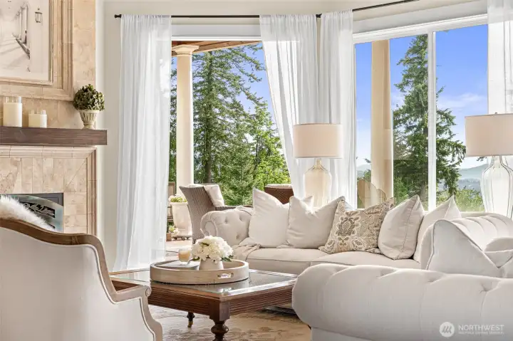 Indoor/outdoor living from almost every room in the home!