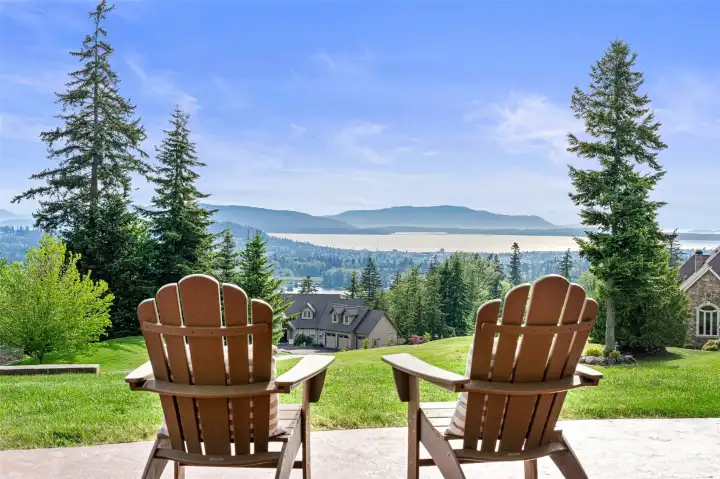Enjoy captivating views and sunsets from every room in the home and the spacious patio and deck