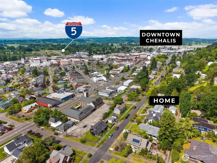 Minutes from downtown and I5.