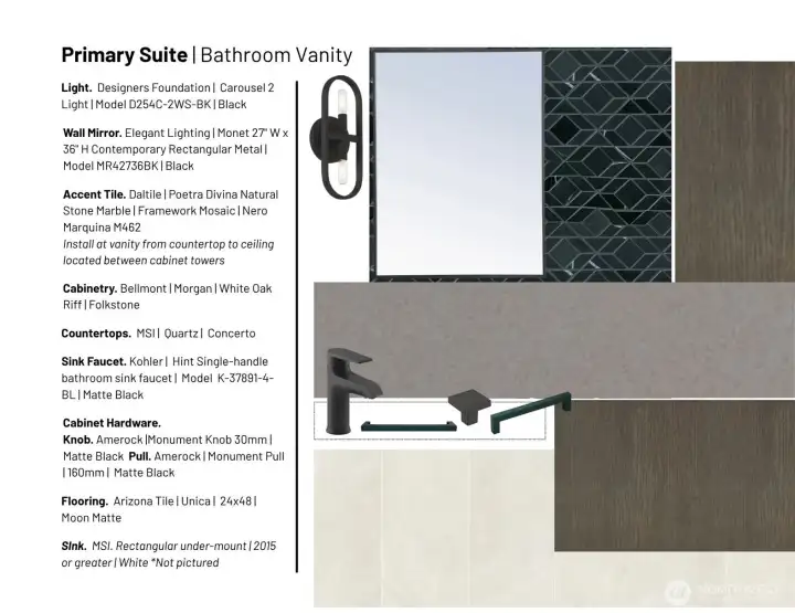 Primary Bathroom Vanity