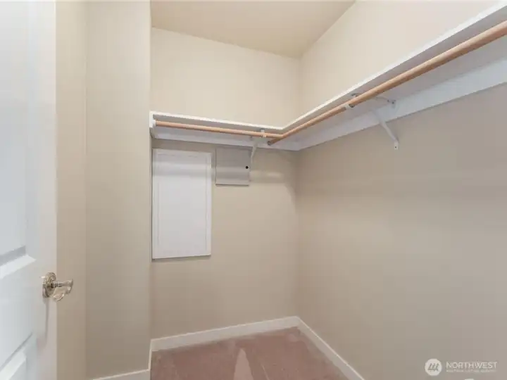 Walk-in Closet in upstairs bedroom. Walk-in Closet in upstairs bedroom.