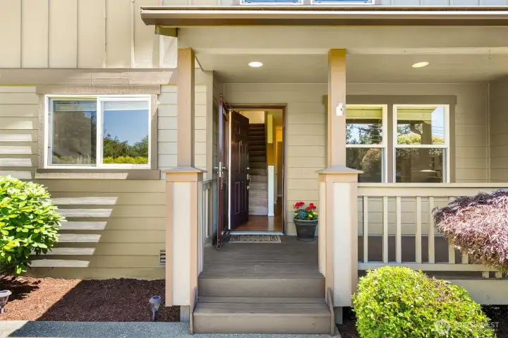 Inviting front porch