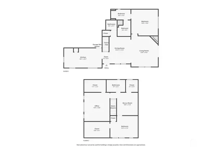 Floor plans of whole house
