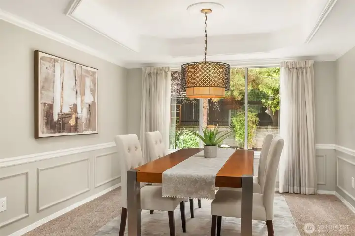 Formal Dining Room Adjacent the Kitchen & Living Room