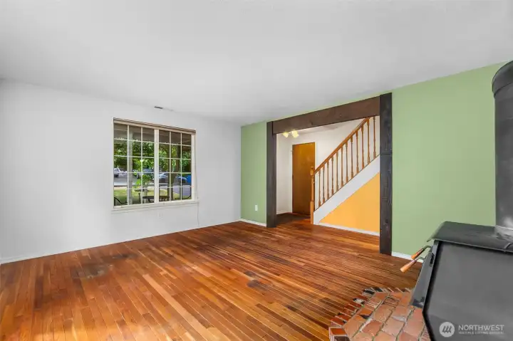 Lots of space in the living room.