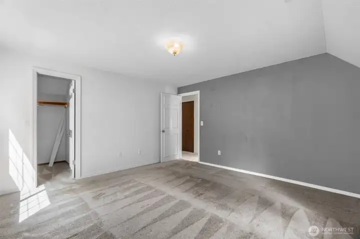 Primary Bedroom with walk in closet.