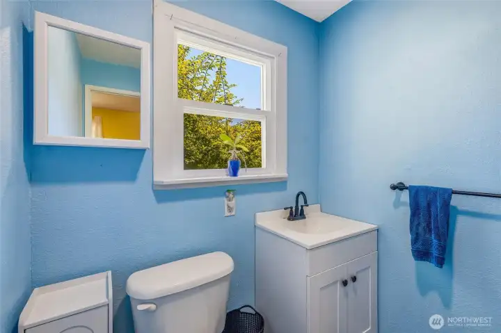 A nicely updated bathroom A nicely updated bathroom