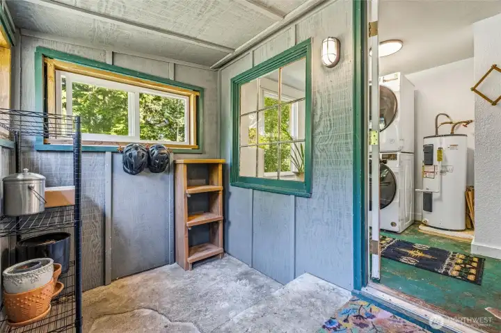 Another view of the mudroom and laundry room beyond. Another view of the mudroom and laundry room beyond.