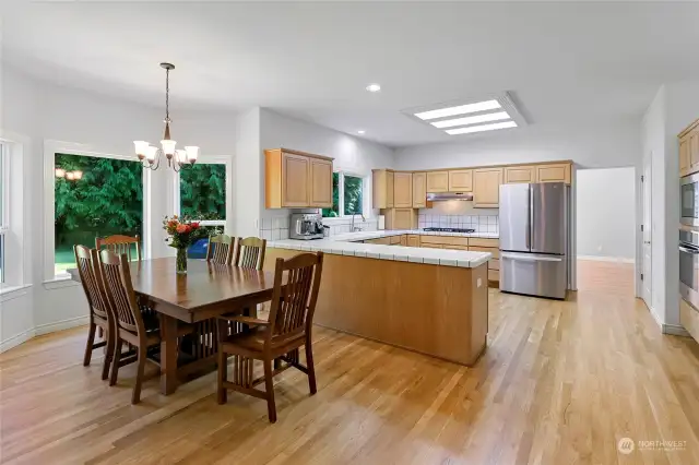 View of kitchen from grand room